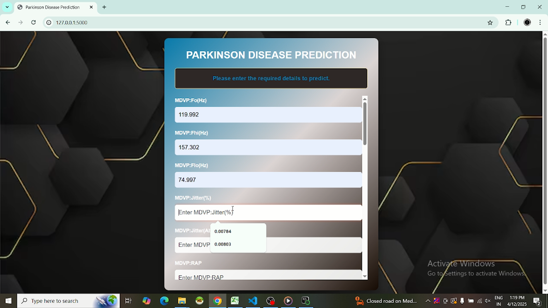 PARKINSION DISEASE DETCTION USING DEEP LEARNIG