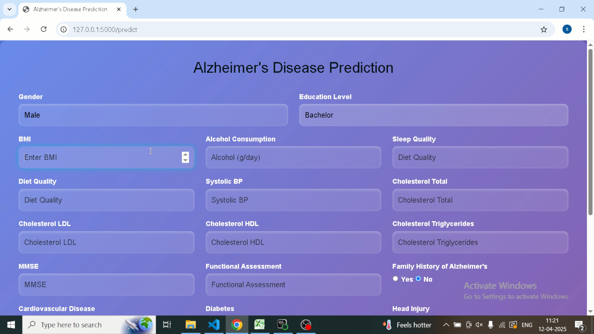 REAL-TIME DEEP LEARNING-BASED MULTI-STAGE ALZHEIMERS DISEASE DETECTION AND PROGRESSION MONITORING SYSTEM