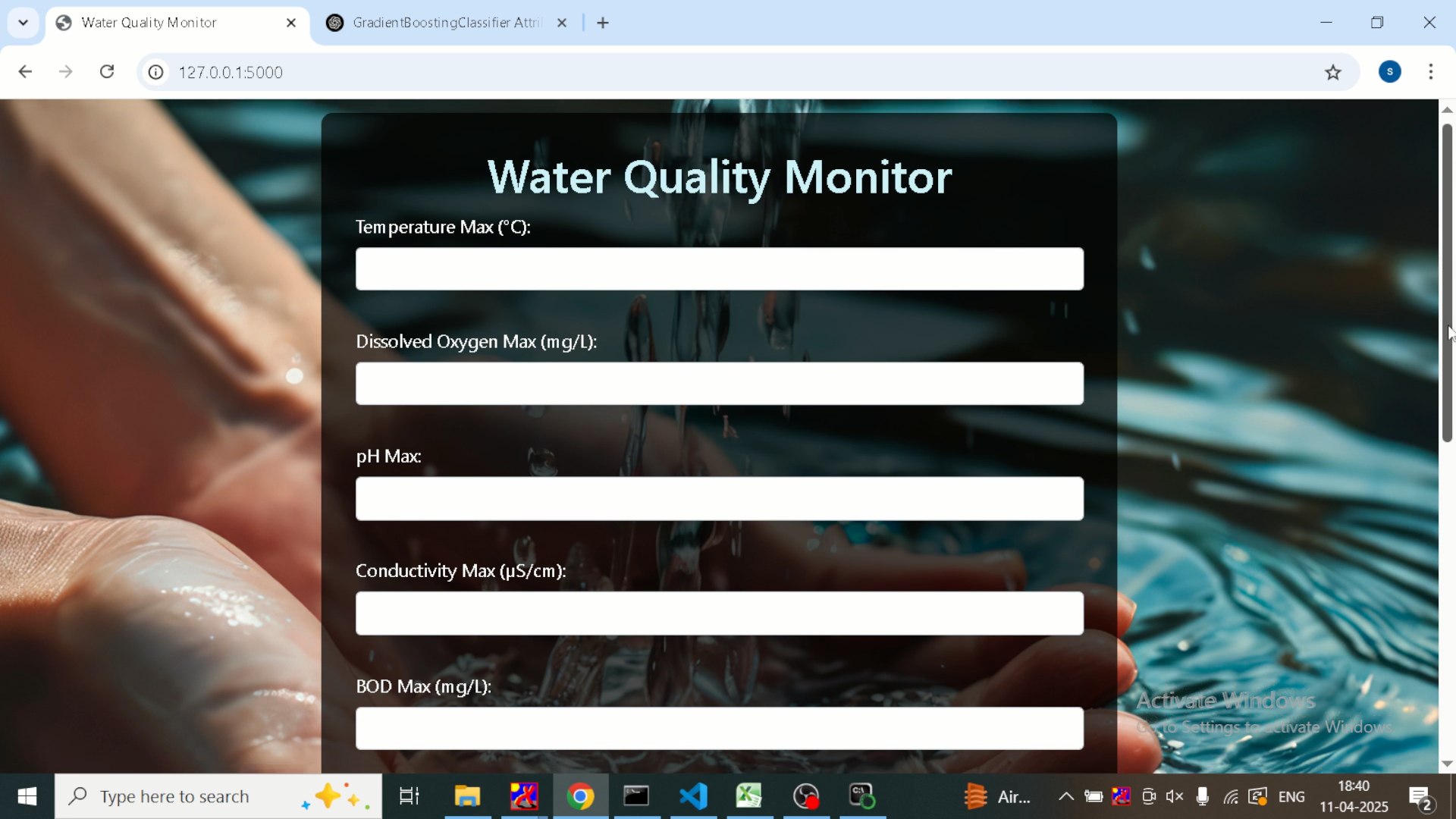 WATER QUALITY MONITORING SYSTEM